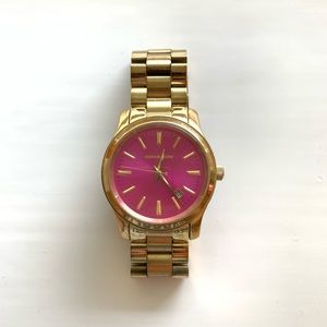 Michael Kors Gold & Pink Watch